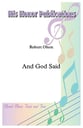 And God Said SATB choral sheet music cover